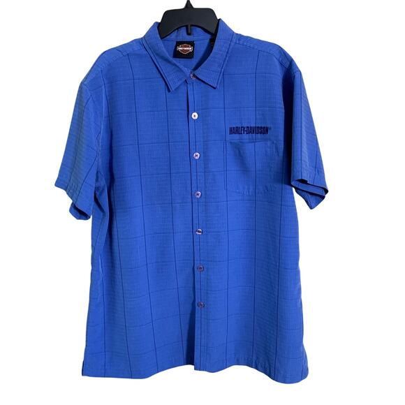 Harley Davidson Other - Harley Davidson Shirt Men's XL Blue Tori Richard Hawaiian Short Sleeves